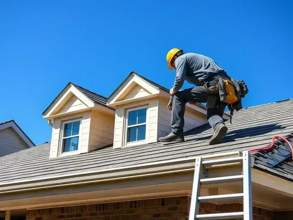 Completed roofing project